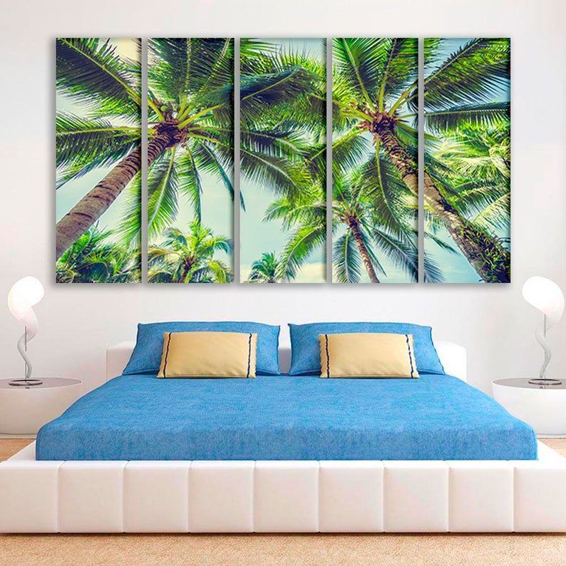 Palm Trees Wall Art Palm Canvas Palm Photo Palm Trees Art Palm Etsy