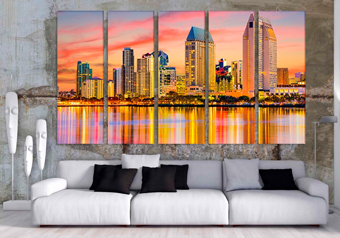 San Diego Wall Art San Diego Canvas San Diego Wall Decor Etsy