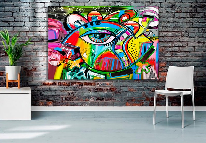 Original Abstract Urban Art Urban Wall Art Colorful Print Etsy