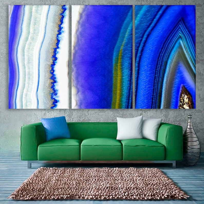 Agate Wall Art Agate Decor Abstract Modern Art Abstract Wall Etsy