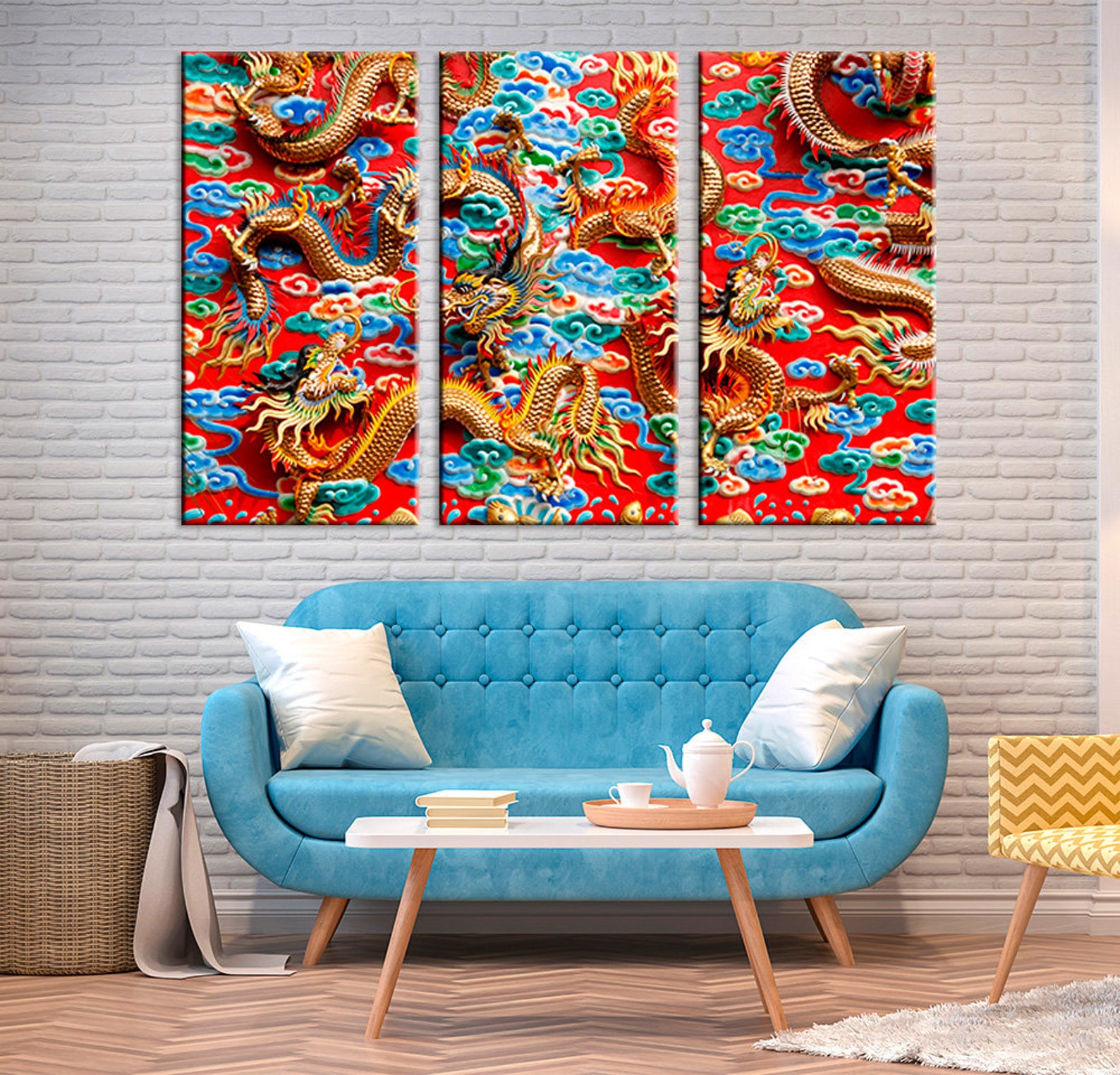 Abstract Dragon on Canvas Wall Art Abstract Painting Canvas | Etsy