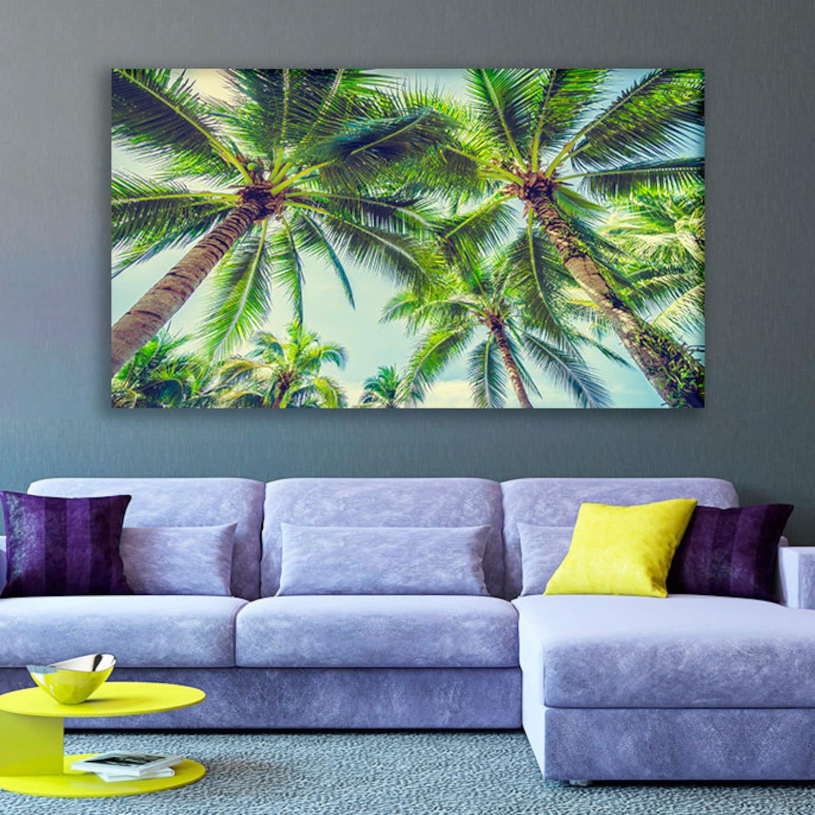 Palm Trees Wall Art Palm Canvas Palm Photo Palm Trees Art Palm Etsy