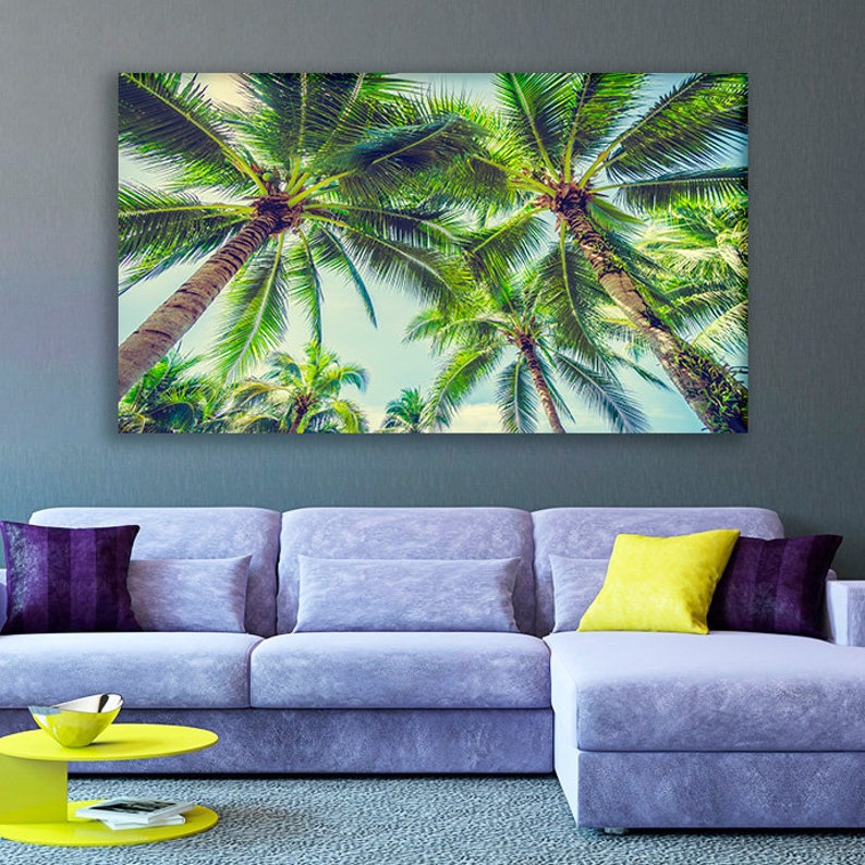 Palm Trees Wall Art Palm Canvas Palm Photo Palm Trees Art Palm Etsy