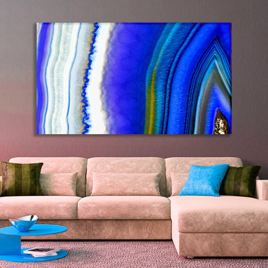 Agate Wall Art Agate Decor Abstract Modern Art Abstract Wall Etsy