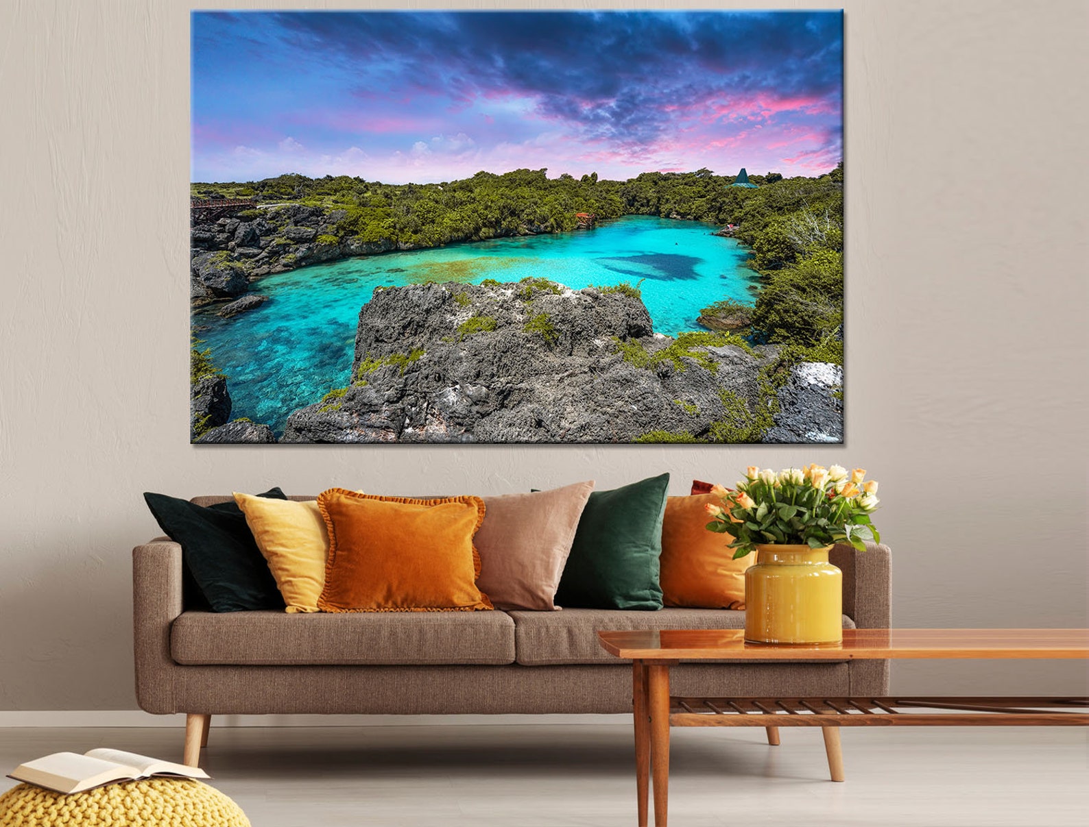 Danau Wall Art Indonesia Wall Art Sets Sunset Wall Decor Etsy