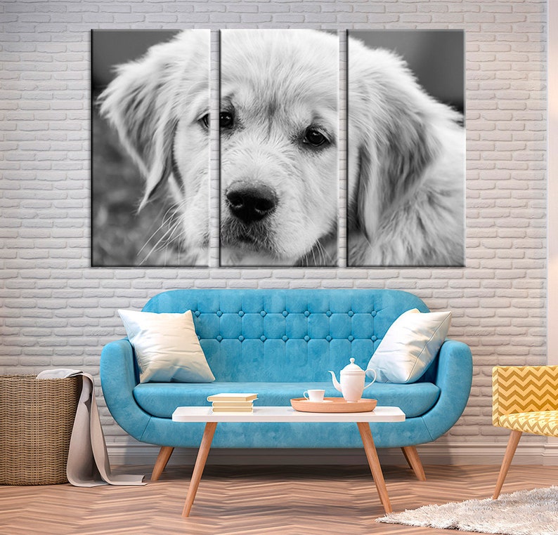 Hund auf Leinwand Wand Kunst Hund Poster Druck Kunst Hund Etsy
