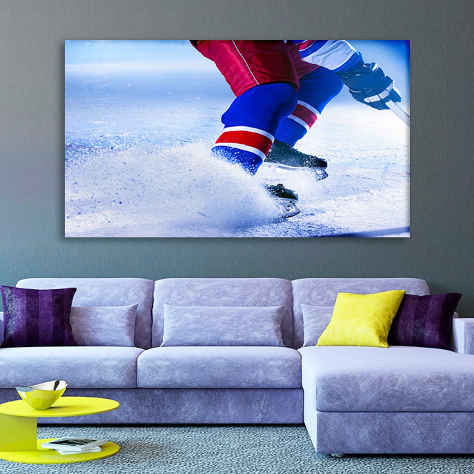 Hockey Wall Art Hockey Decor Hockey Poster Hockey Player Etsy
