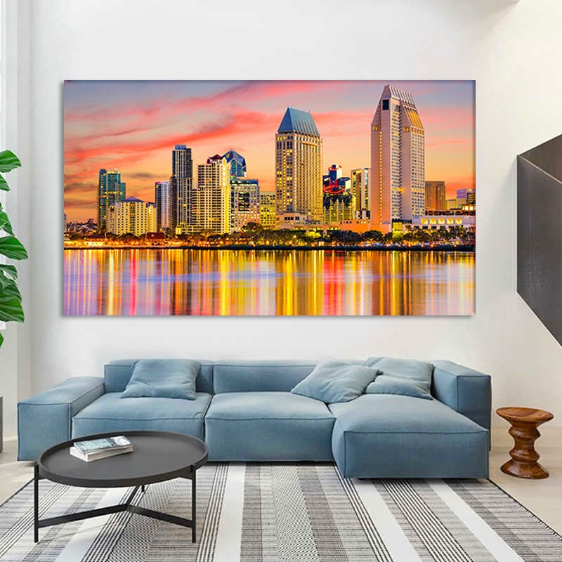 San Diego Wall Art San Diego Canvas San Diego Wall Decor Etsy