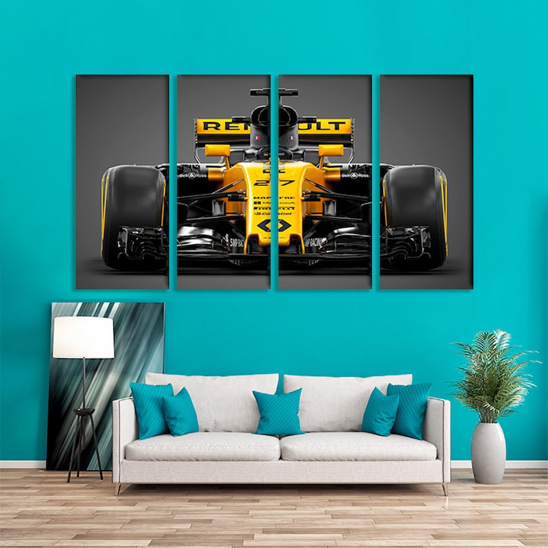 Formula 1 canvas Formula 1 wall art Formula 1 art Formula 1 Etsy