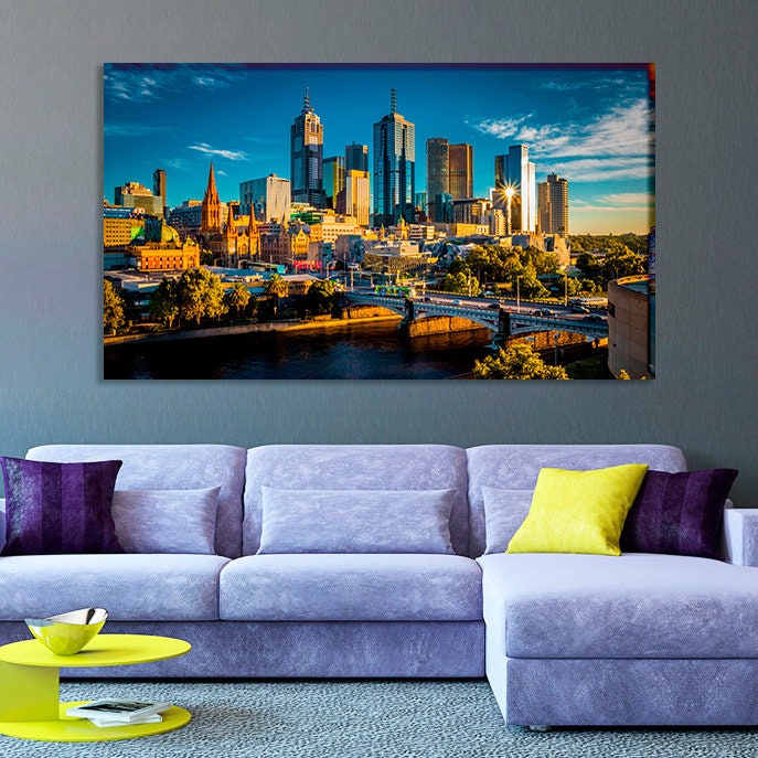 Melbourne Wall Art Melbourne Art Melbourne Decor Melbourne Etsy