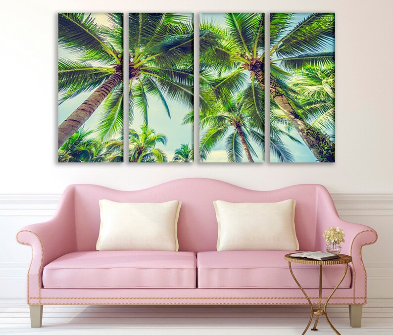 Palm Trees Wall Art Palm Canvas Palm Photo Palm Trees Art Palm Etsy