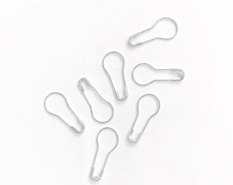 Round Safety Pins | No Snag Hijab Silver French Bulb Crafts Hang Tag Pinless Scarf Turban Pashmina Shawl