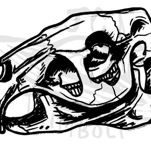 Capybara Skull | Personal License | Hand Drawn Art | SVG | PNG | DXF | Clipart | Vinyl | Cut File | Digital | Printable | Animals