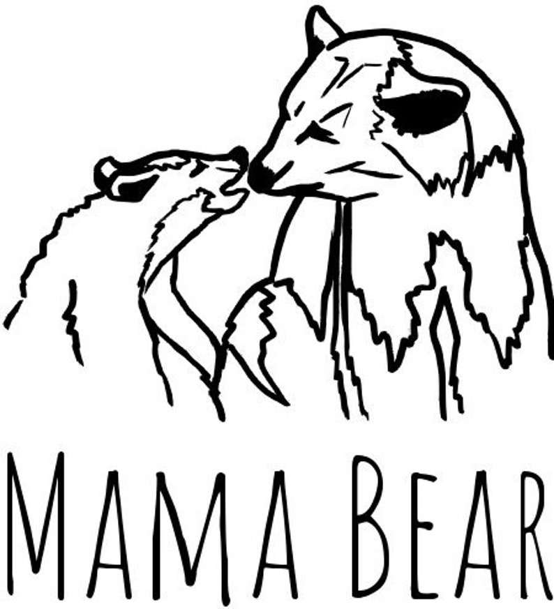 Download Mama Bear and Cub Personal License SVG PNG DXF | Etsy