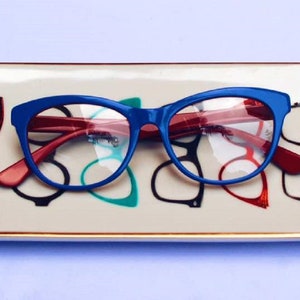 Blue Cat Eye Reading Glasses for Women, Colorful Reading Glasses, Colorful Frames, Large Lens