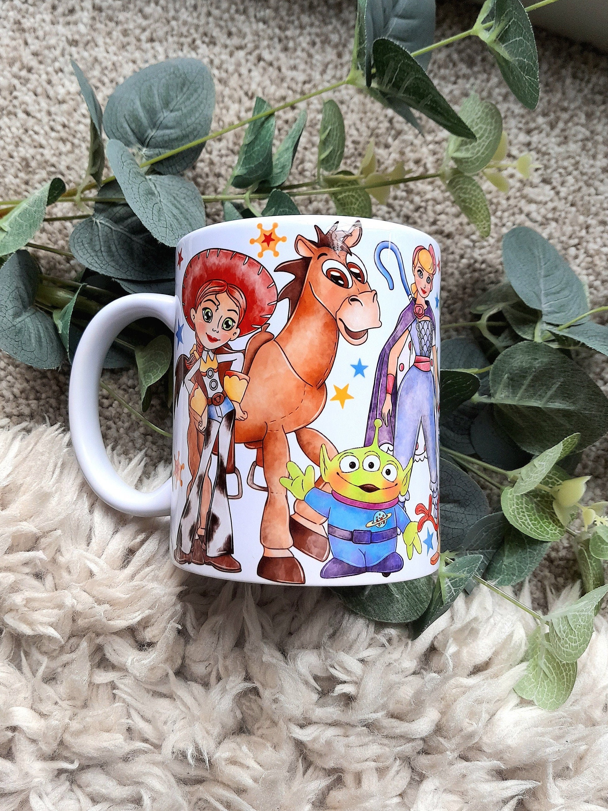 Toy Story Mug Disney Character Coffee Mug Birthday Gift Etsy