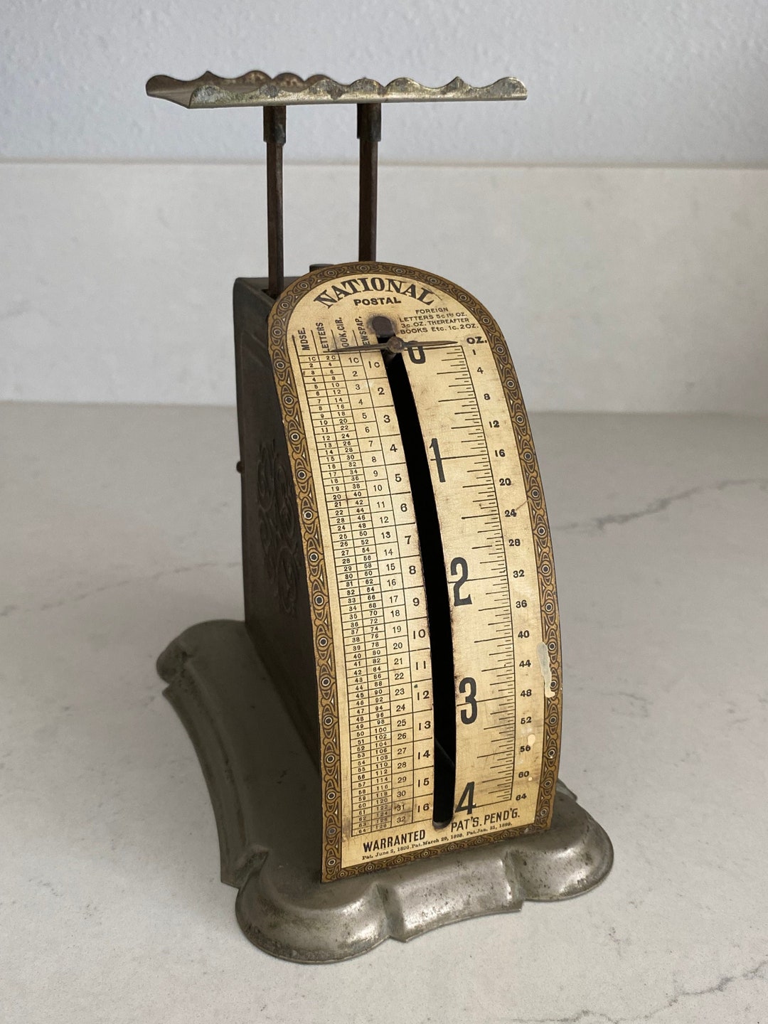 Antique Pelouze Postage Scale 1903 National Postal Etsy