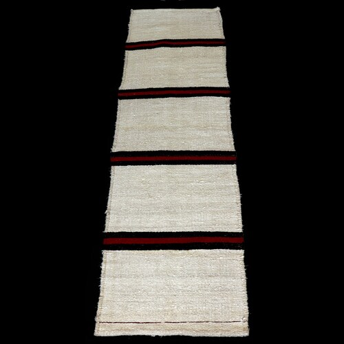 Kilim runner rug 2x6 hempen runner rug dark brown red striped Turkish moroccan berber scandinavian rug shops ethnic tribal Kilim morocco rug