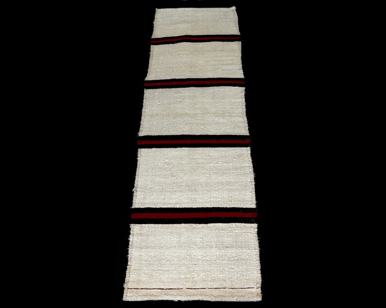 Kilim runner rug 2x6 hempen runner rug dark brown red striped Turkish moroccan berber scandinavian rug shops ethnic tribal Kilim morocco rug