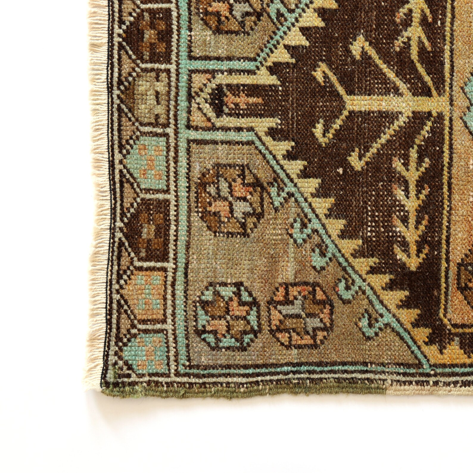 Alfombra pequeña 17x36 entrada suroeste qushak kilim boho | Etsy