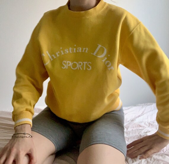 vintage christian dior sports sweatshirt