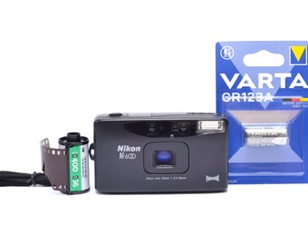 Nikon Af 600 28mm Lens 1:3.5 Macro Point and Shoot Film Camera