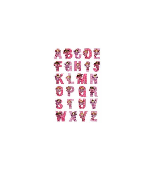 L Wooden Fairy Alphabet Letters Personalised Bedroom Wall Door Name