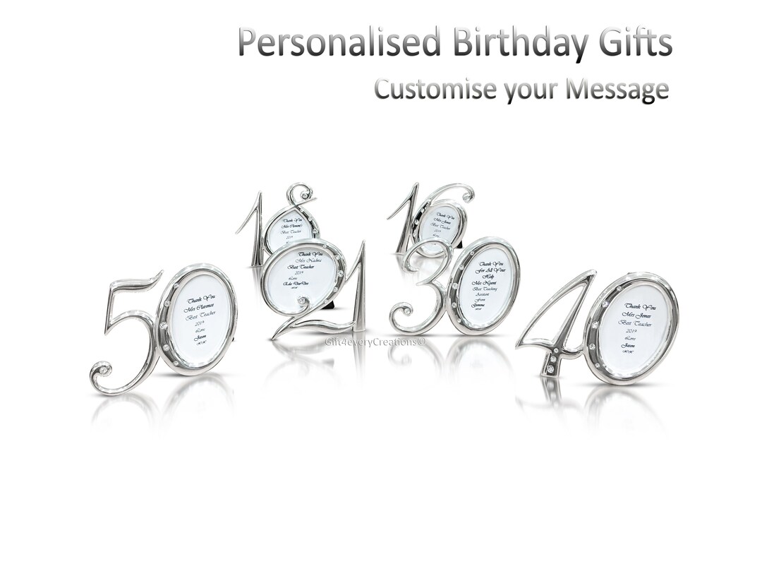 Personalised Free Standing Photo Frame Photo Gift for Him or Etsy