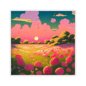 Strawberry Fields Laptop Sticker