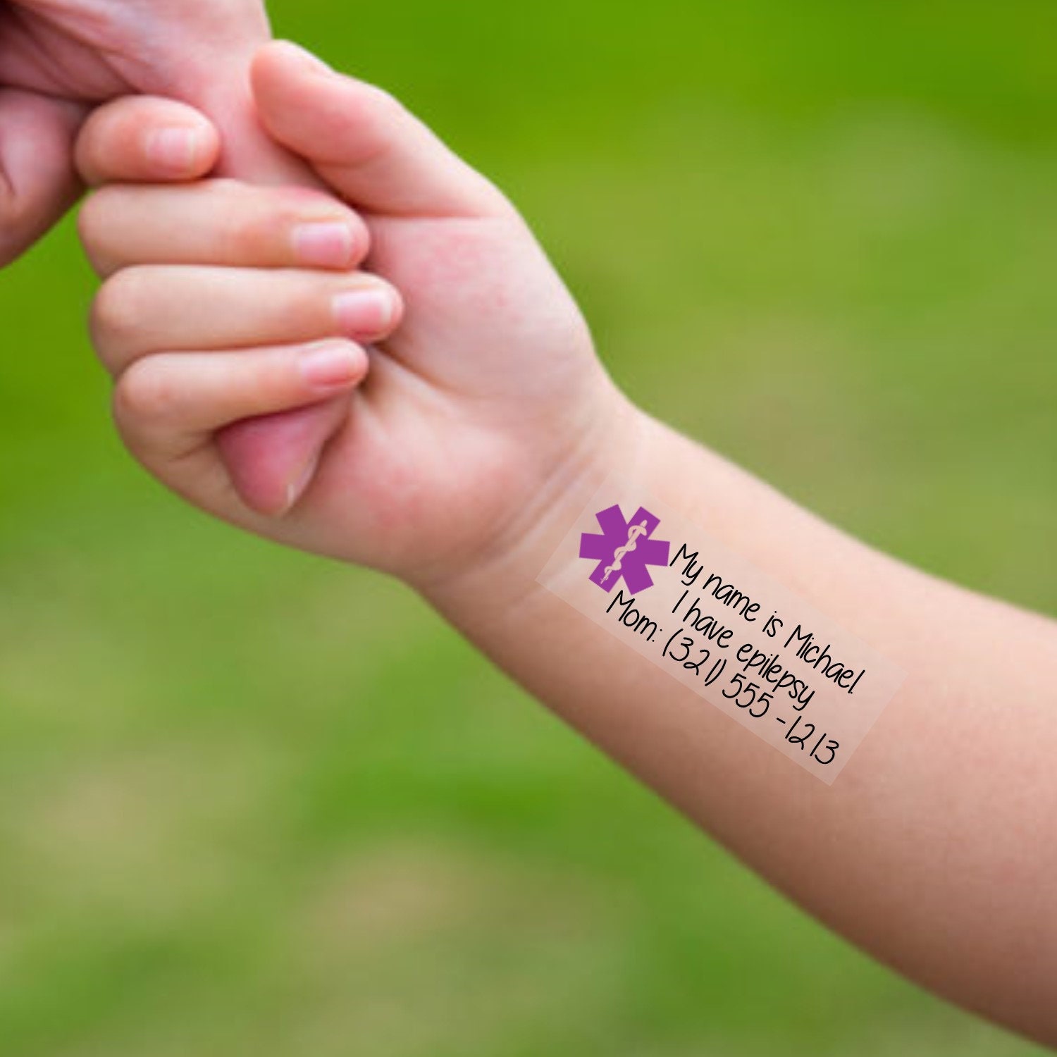 Temptoo the Child Safety Tattoos Medical Alert Tattoo  Etsy