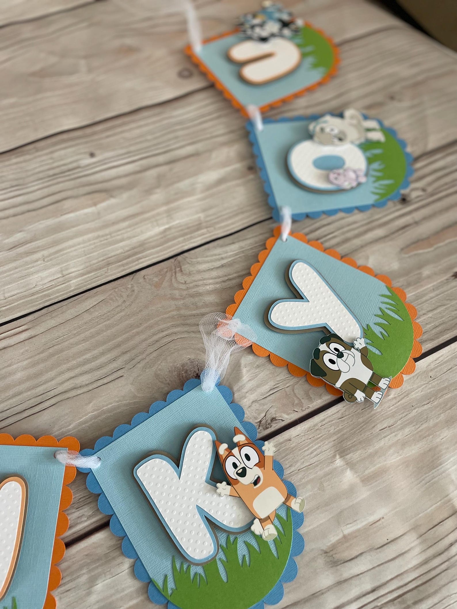 Bluey Birthday Banner, Bluey Party, Bluey and Bingo, Bingo Banner ...