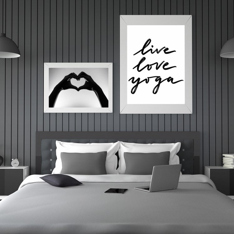 Love Live Yoga Motivational Health & Inspirational Print Etsy