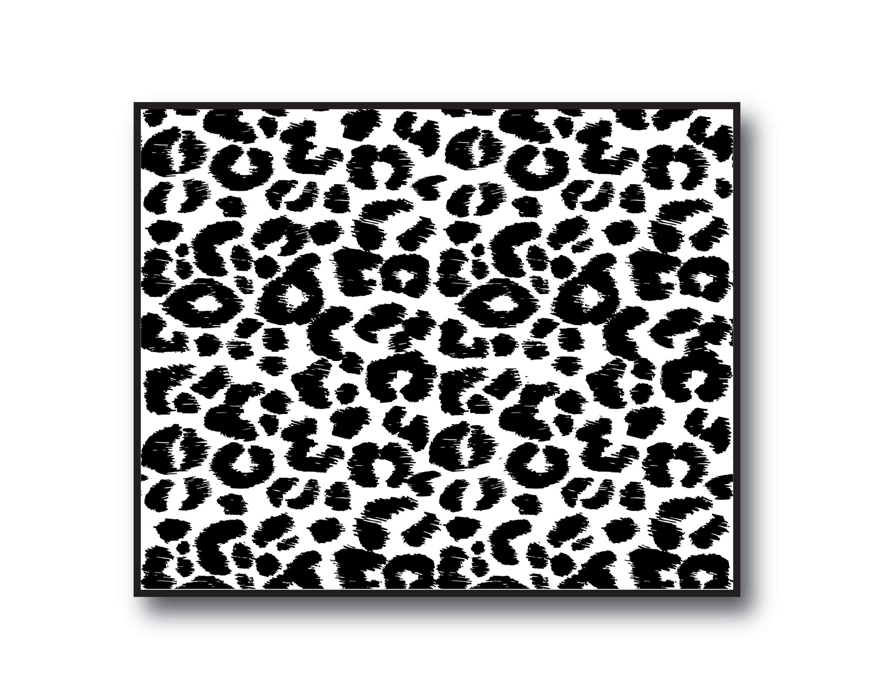 Monochrome Leopard Animal Print Home Interiors Wall Decor - Etsy UK