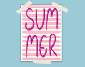 Summery poster - bring summer vibes home!