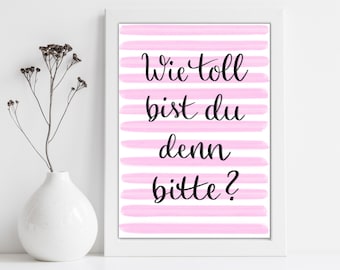 Motivational poster: HOW GREAT are YOU? | Encouragement poster | Positive print | Motivational poster