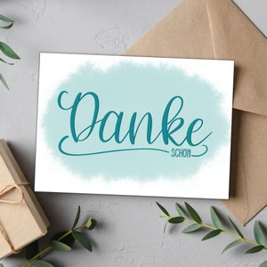 Dankeskarte, Danke sagen mit einer schönen Danke Grußkarte, ich danke dir Karte, Dankeschön Karte, Postkarte Danke, Doppelkarte Danke