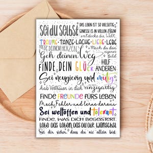 Motivationskarte mit Handlettering – Für Schulstart, Jobwechsel und neue Wege