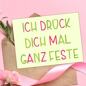 Aufmunterungskarte | Genesungswünsche für die Freundin, Kollegen, Familie, Nachbarn | Postkarte positiv