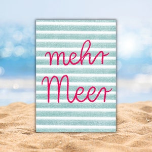 Sommerliche Postkarten mit Summer Vibes, fröhlich-bunt für gute Laune