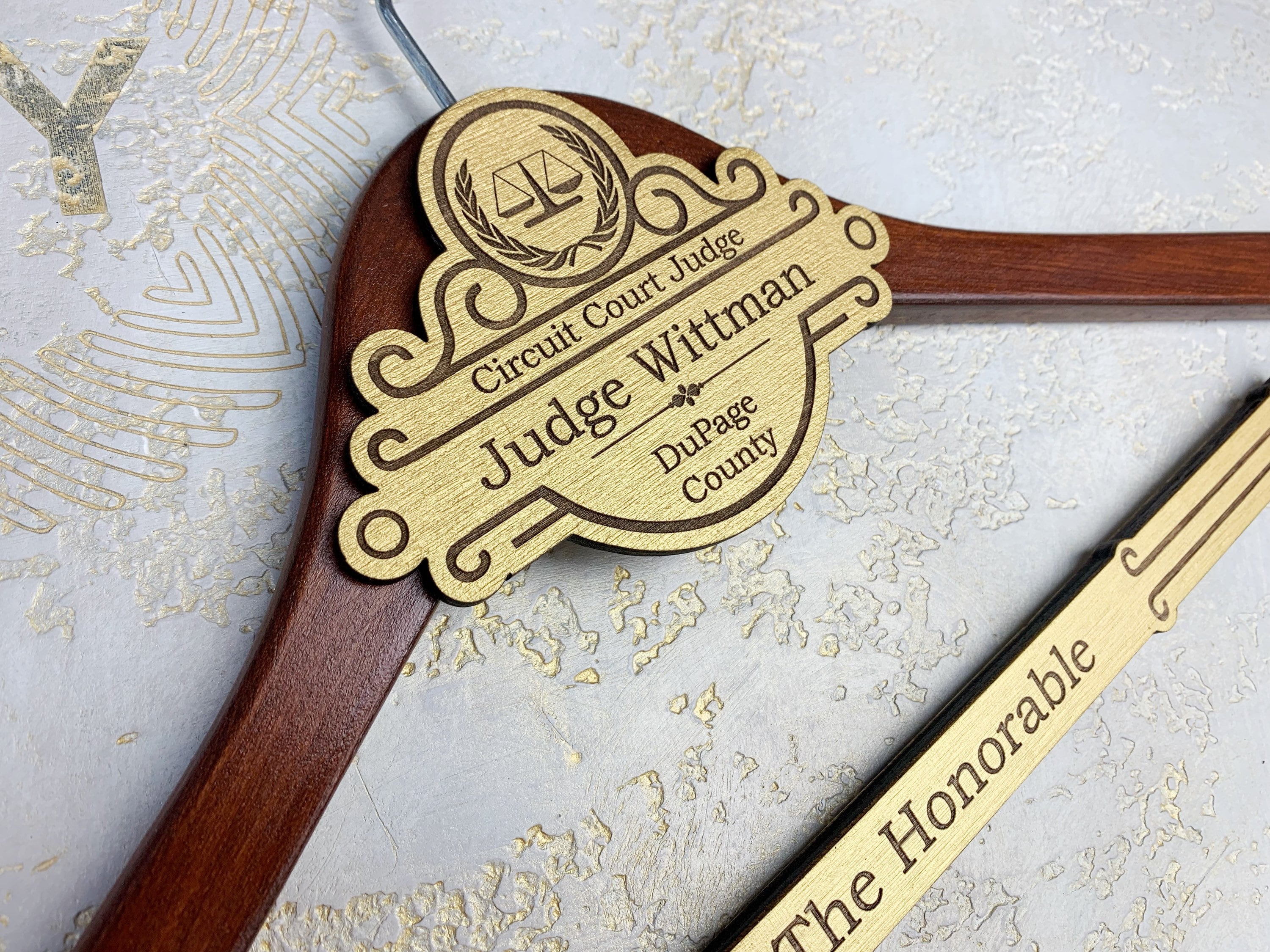 Personalized Hanger for Judge Gift for Judge Custom Hanger Etsy