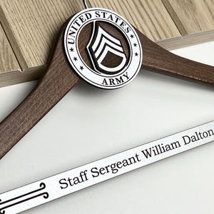 US Army Rank Hanger: Personalized Military Christmas Gifts, United State Army Graduation Gift