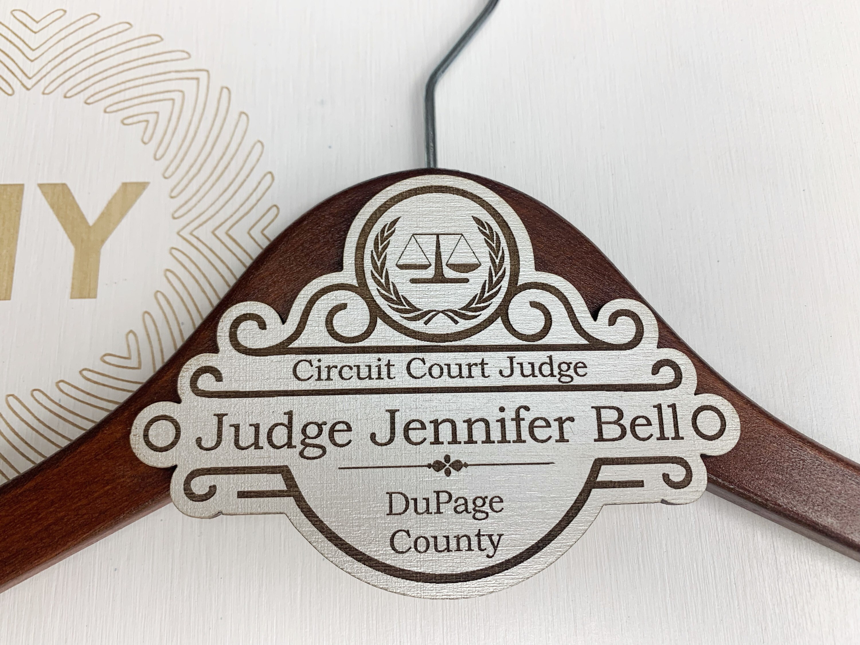 Personalized Hanger for Judge Gift for Judge Custom Hanger Etsy