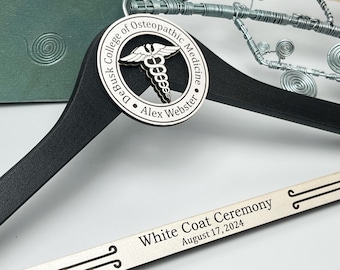 White Coat Ceremony: Gift for New Doctor/ First White Coat Gift/ Medical Student Gift/  Personalized White Coat Hanger