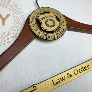 Police Academy Graduation Gifts, Personalized Police Officer Gifts, Cop Gifts, Gifts for Law Enforcement, Judge Hanger, Law School Grad Gift