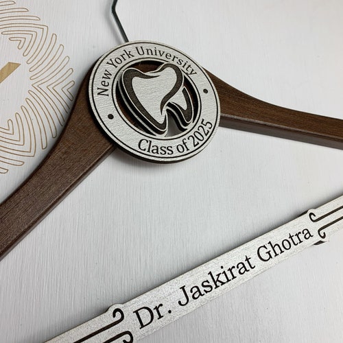 1st White Coat Hanger Dental School White Coat Ceremony Gift Etsy