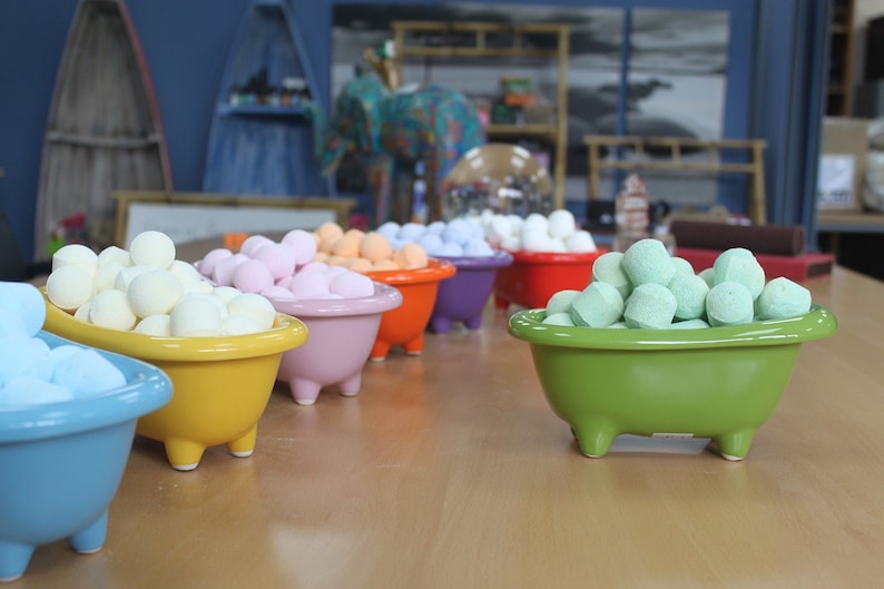 Ceramic Mini Bath Bathroom Storage Bath Bomb Holder Bath Etsy