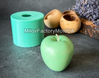 Apple Silicone Mold - 3D Apple Candle Mold - Apple Mold Silicone - Apple Soap Mold - Handmade Candle Mold Apple - Fruity Molds Aromacandles