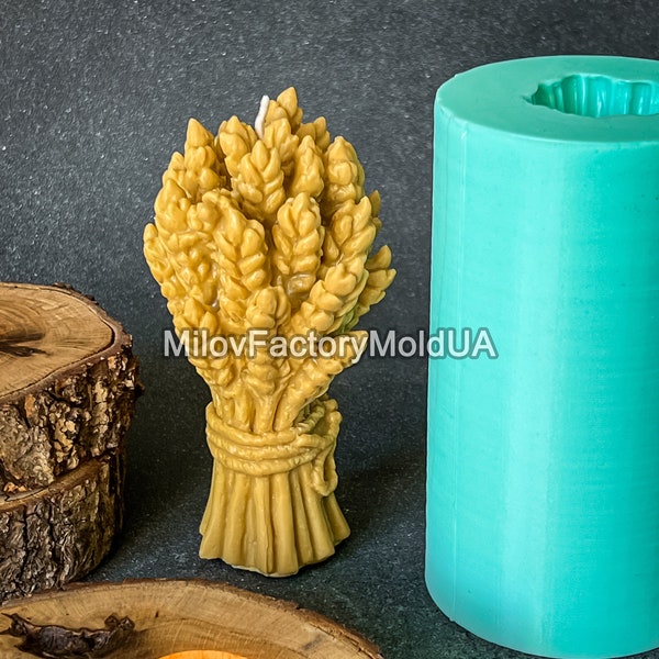 NEW Fall Wheat Bouquet - DIY Candle Mold Sheaf of Wheat 3D Wheat Mold - Autumn Molds - Unique Mold for Candle Autumn Gift Candle Beewax Mold