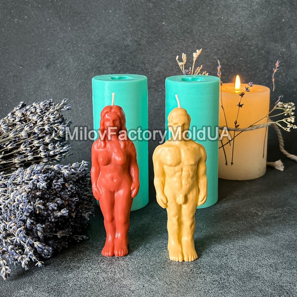 Voodoo doll Silicone Mold - Magic Candle Mold Gypsum Statuette Voodoo doll Mold - Ritual Candle Mold Silicone Voodoo Doll Mold