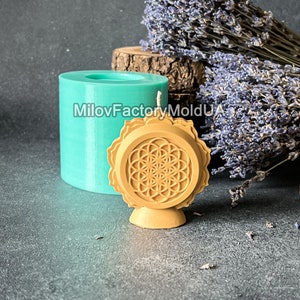 Flower of Life Mold - Esoteric candle mold - Spiritual Candle Silicone mold - Scented Candle Mold - Candle Mold Flower